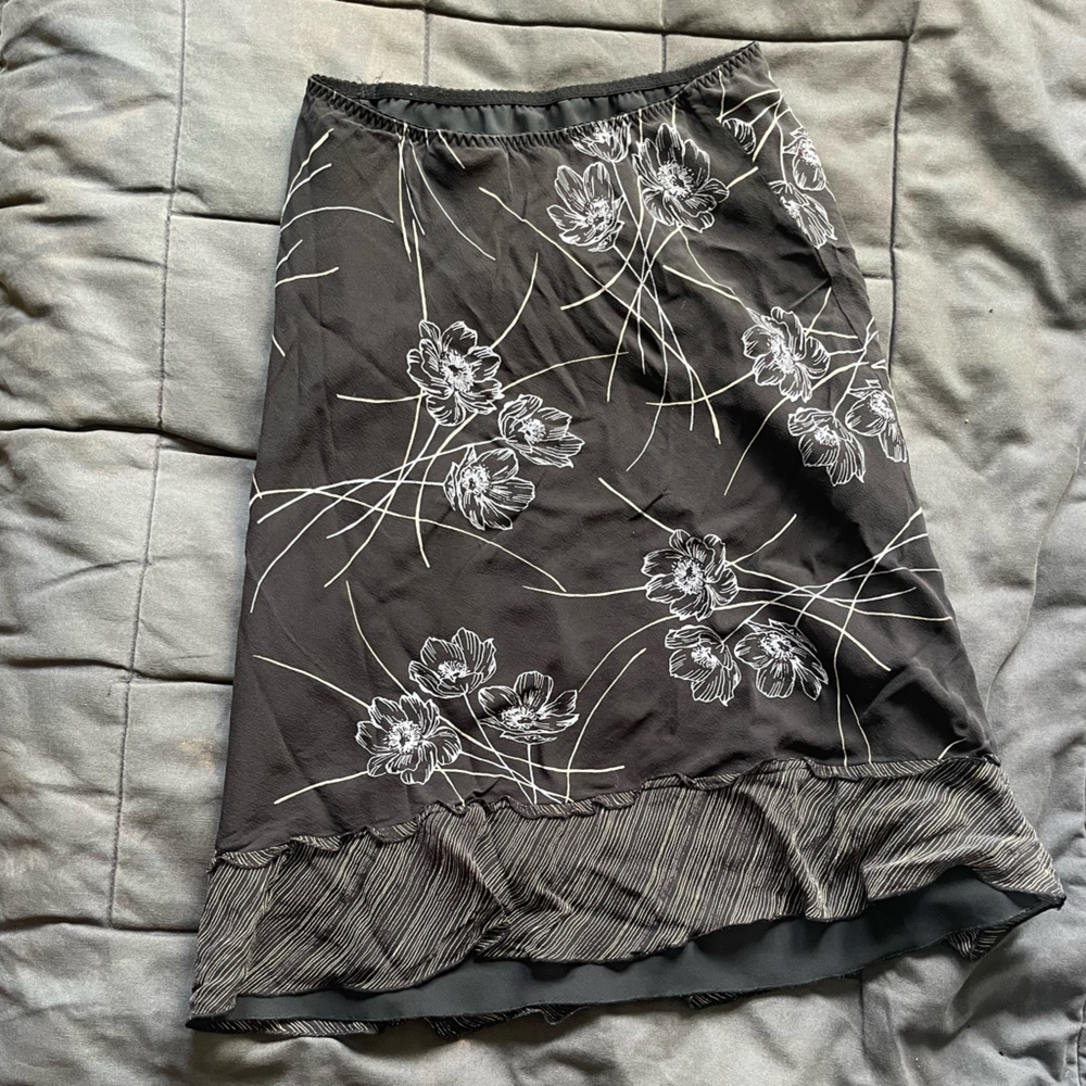 Midi Vintage Black Skirt